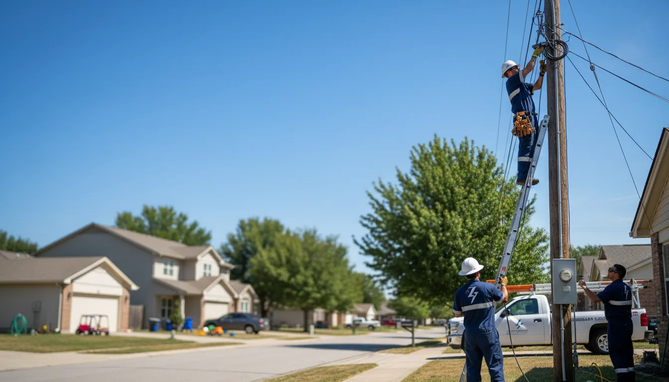 Residential electrician providing installation services in Churchville, NY